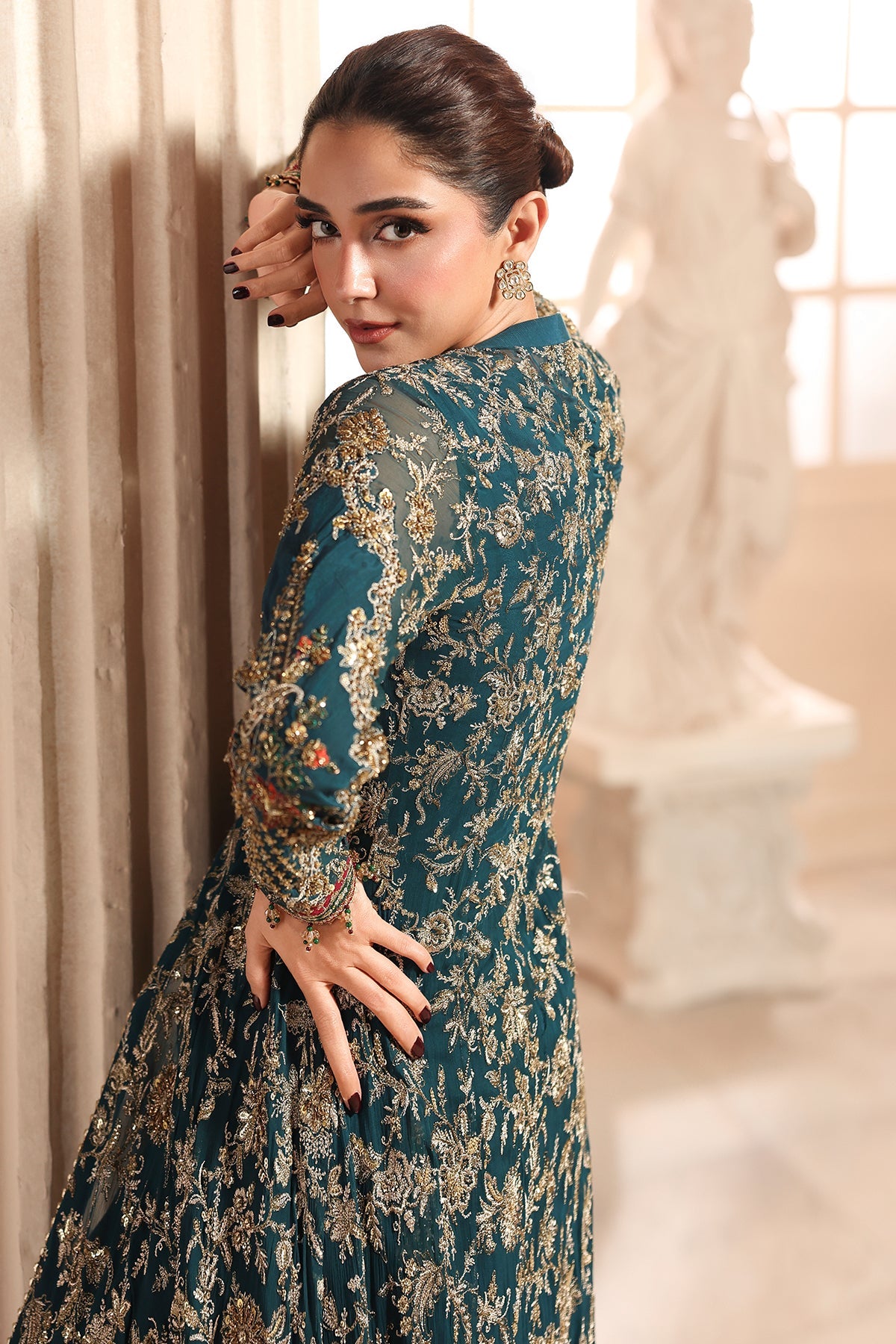 3-PC Unstitched Embroidered  Luxury Chiffon  DJW6-05