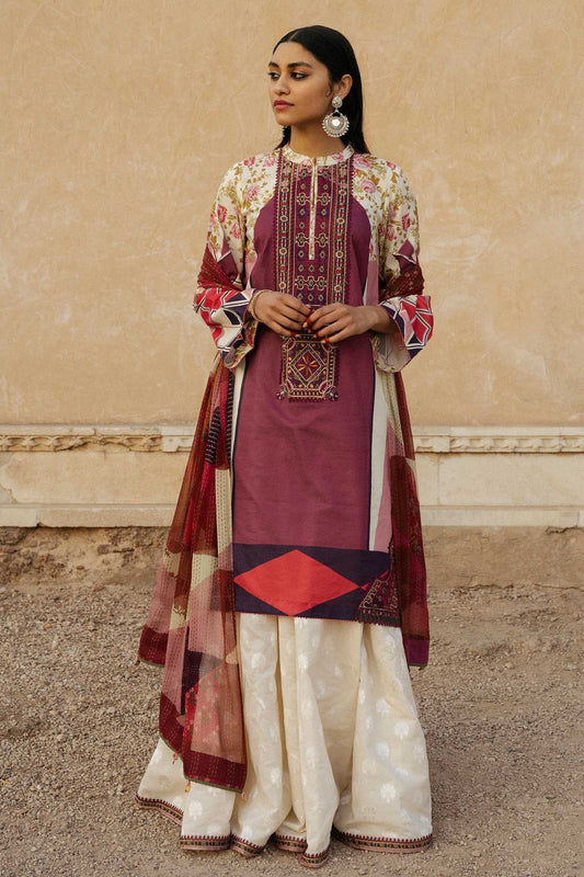 Shabnam B- Zara Shahjahan Lawn 2020 - Heer Rang