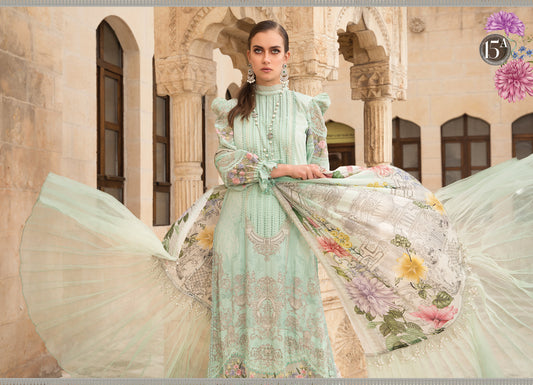 Unstitched Lawn D-2115-A - Heer Rang