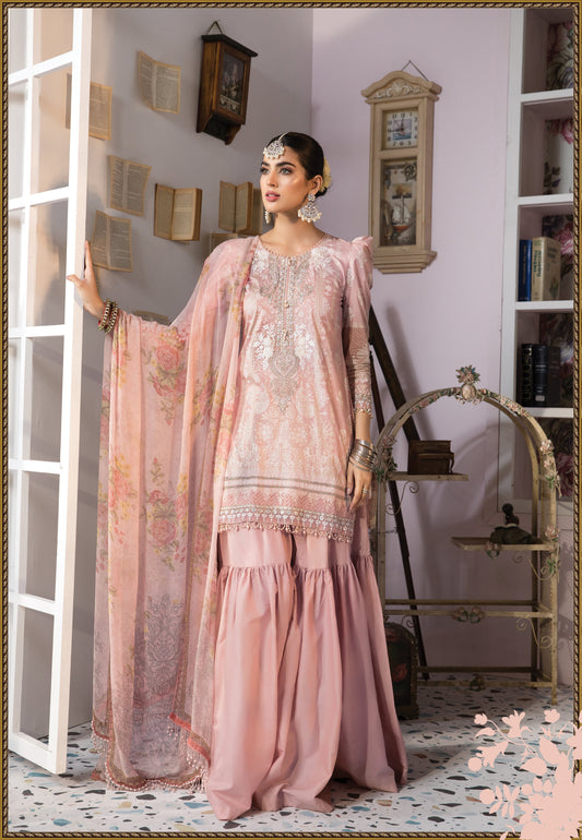 Mprints Unstitched Design 3A - Heer Rang