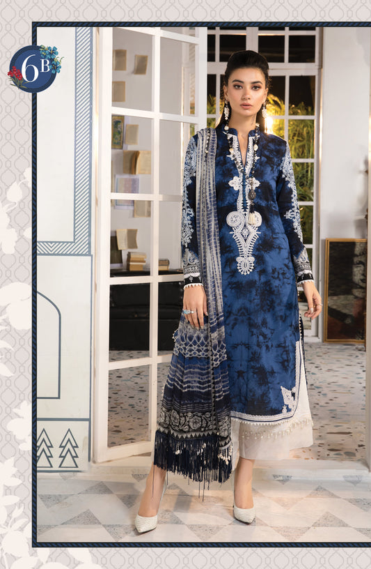 Mprints Unstitched Design 6B - Heer Rang