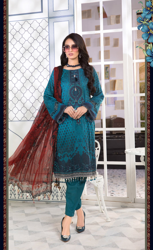 Mprints Unstitched Design 1A - Heer Rang