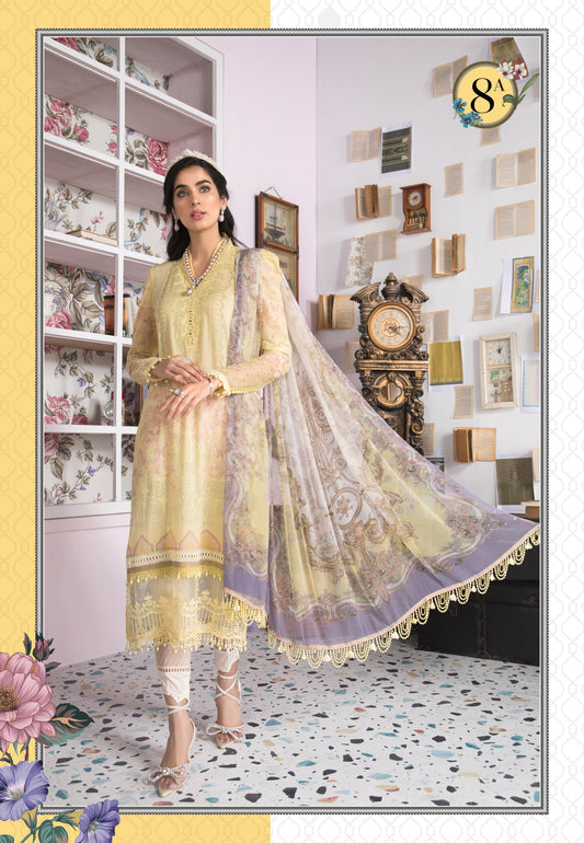 Mprints Unstitched Design 8A - Heer Rang