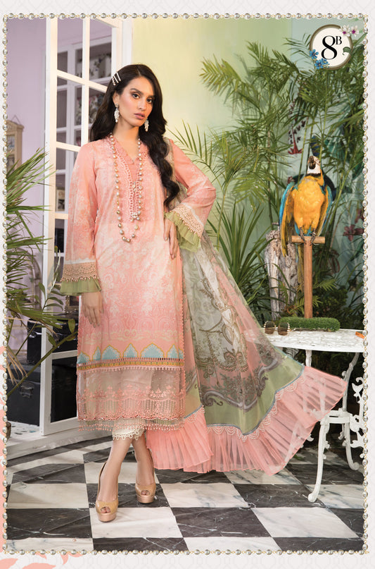 Mprints Unstitched Design 8B - Heer Rang