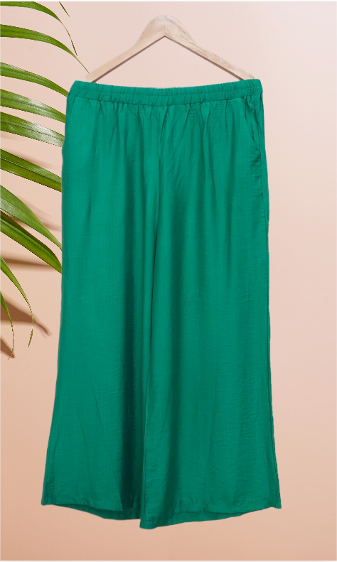 3 Piece Cotton Linen Dress - Green
