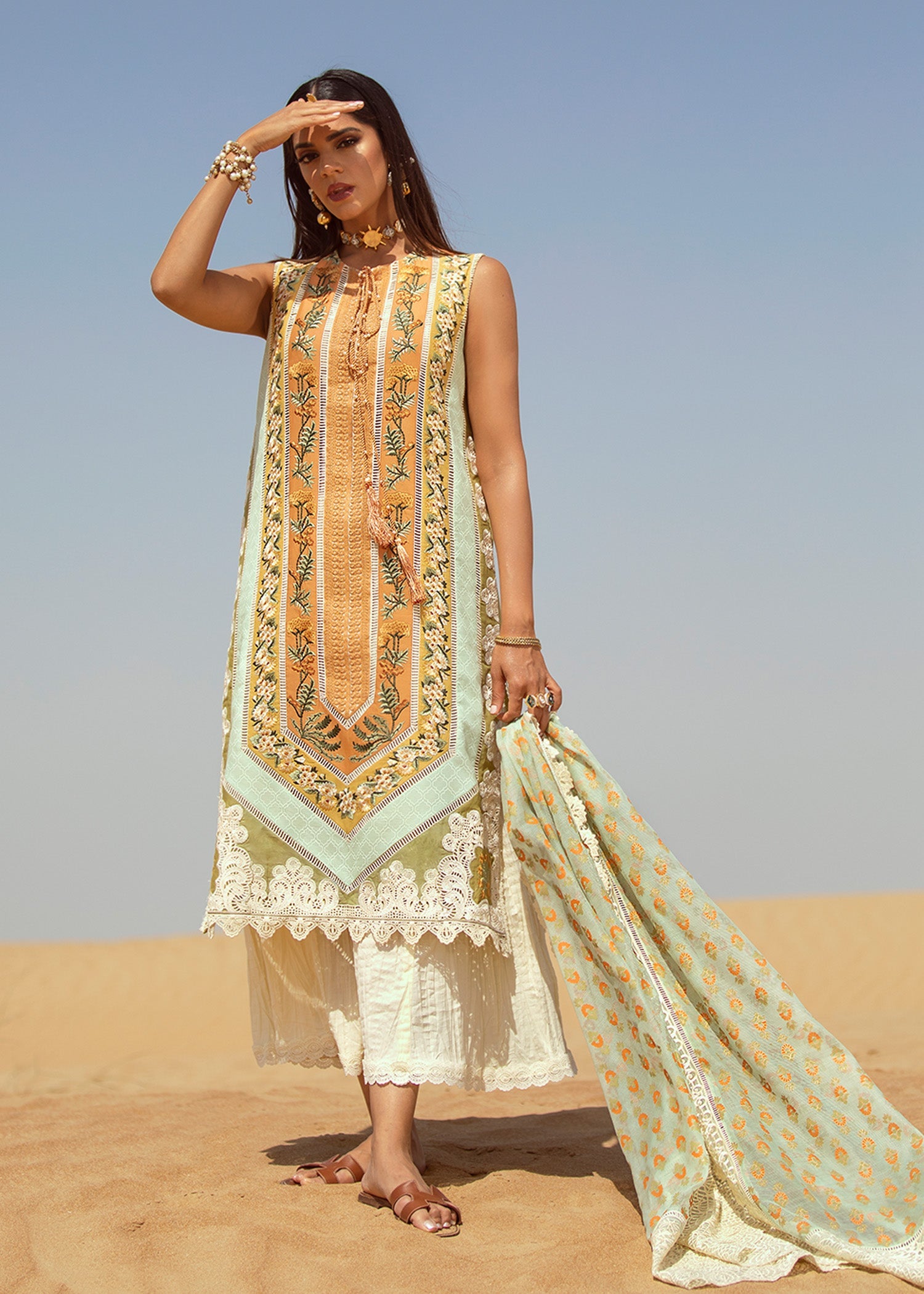 Eclectic Breeze - 4B - Summery Tangerine - Heer Rang