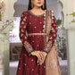 Unstitched MBROIDERED - Maroon and Salmon pink (BD-2204) - Heer Rang