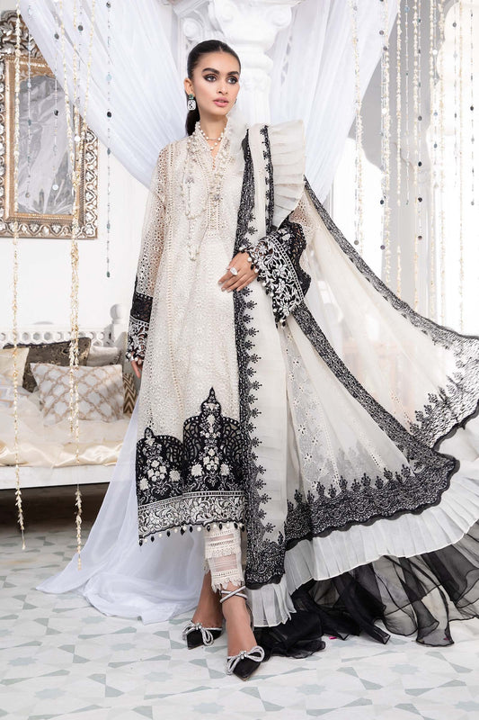 EL-22-05-Off White and Black - Heer Rang
