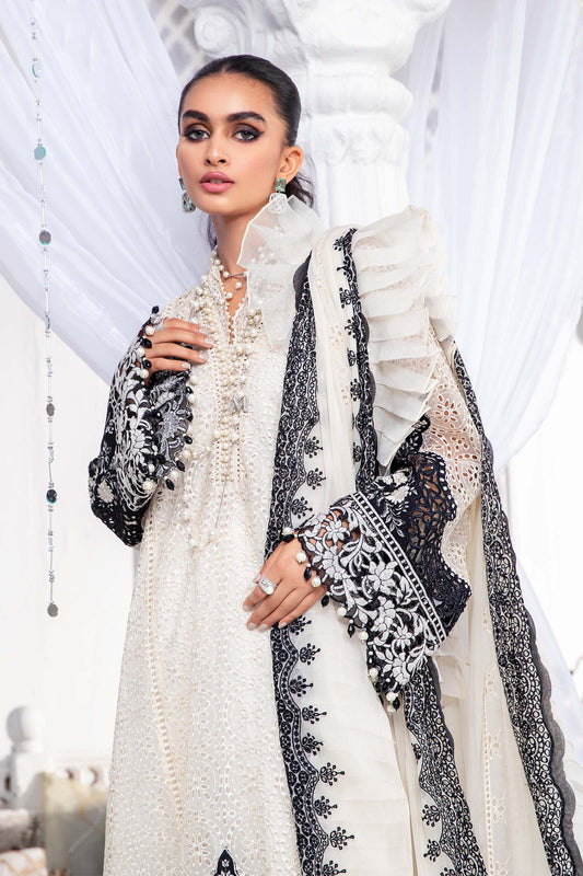 EL-22-05-Off White and Black - Heer Rang