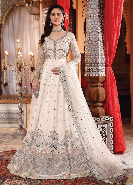 Mbroidered by Maria B Embroidered Raw Silk Suits Unstitched 3 Piece MB22WD D2