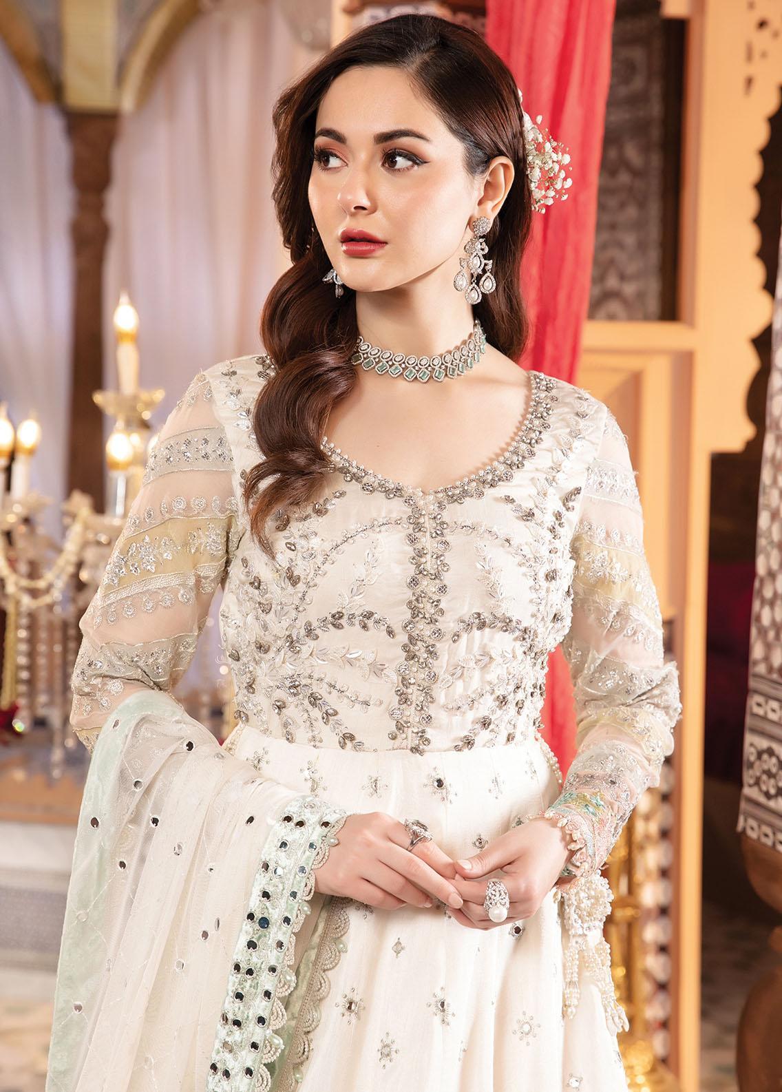 Mbroidered by Maria B Embroidered Raw Silk Suits Unstitched 3 Piece MB22WD D2